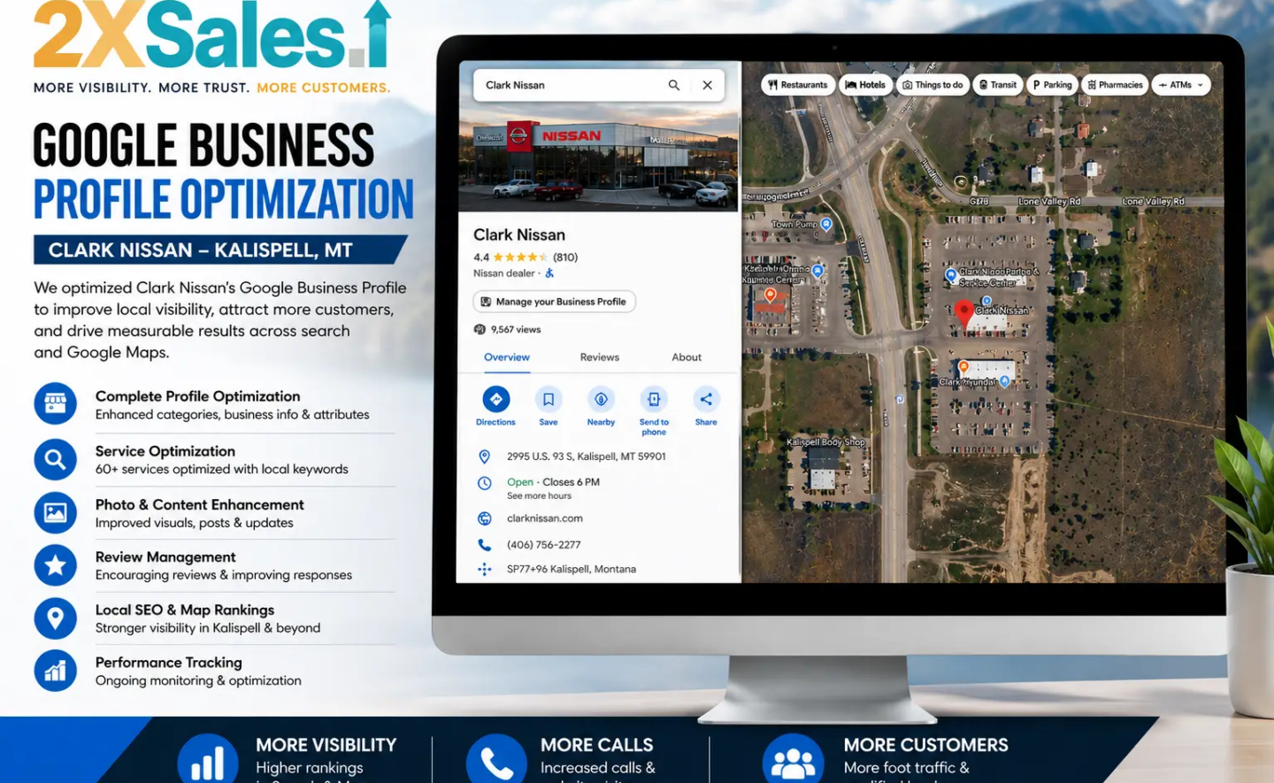 GMB profile optimization Clark Nissan