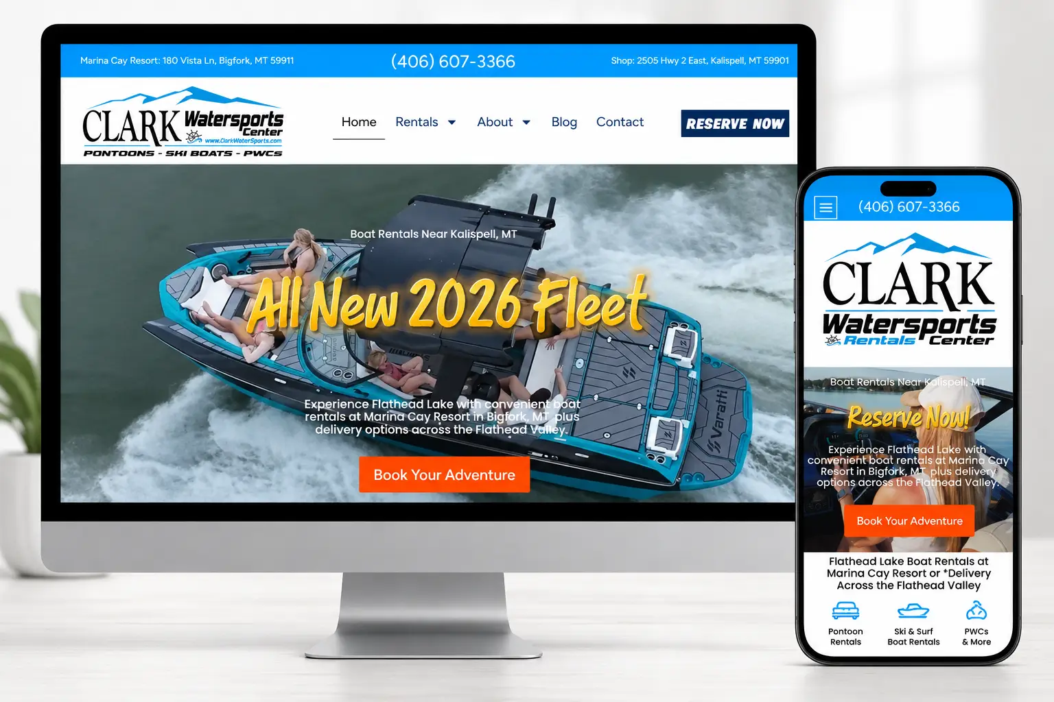 clarkwatersports web design - 2X Sales clarkwatersports web design